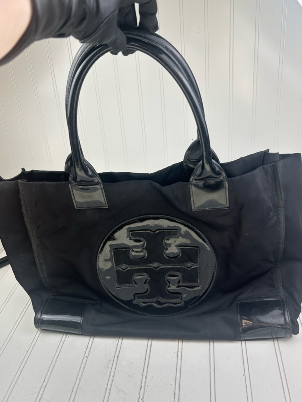 Tory Burch Black Nylon Ella Tote Shoulder Bag $240 - Picture 12 of 16